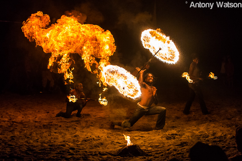 Fire Dancers Vanuatu - Culture Photography