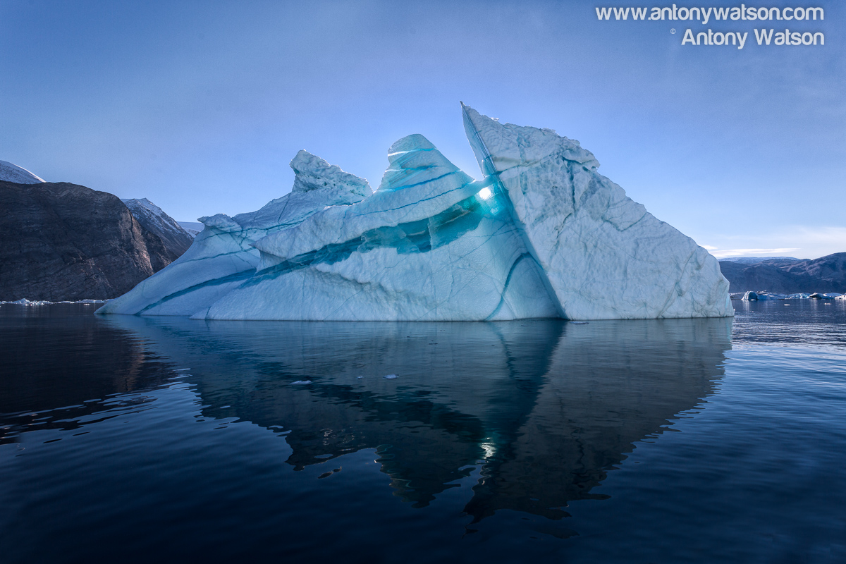 Arctic Expedition Iceberg Greenland Backlit